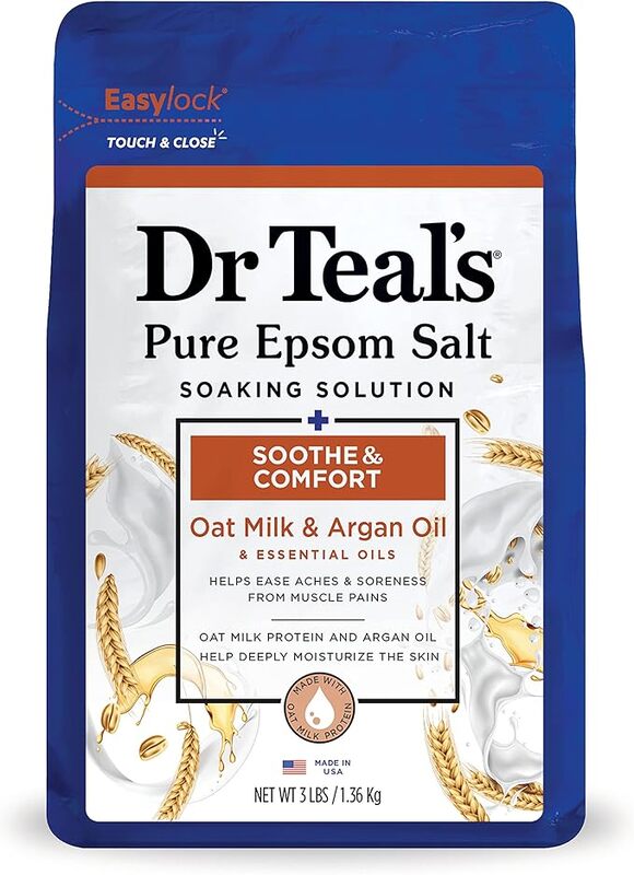 Dr Teals Epsom Bath Salt Oat Milk & Argan Oil 1.36Kg